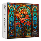 Buntglas-Blumen-Puzzle 1000 Teile